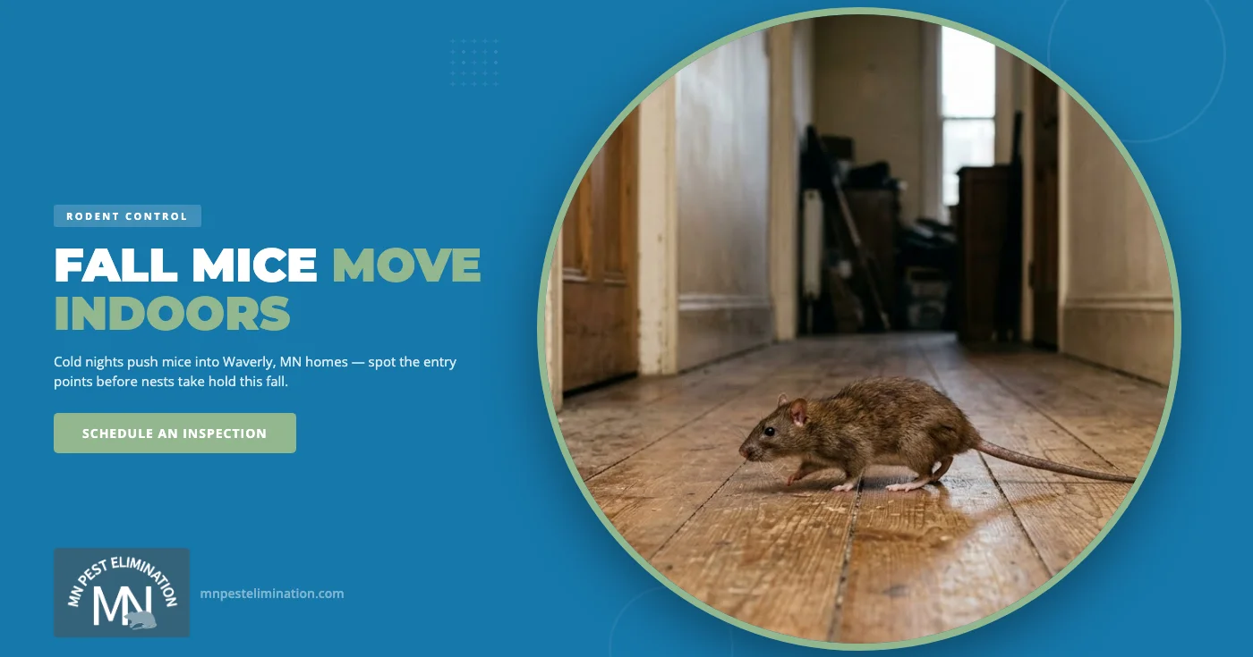 How Early Fall Temperature Drops Drive Mice Into Waverly, MN Homes — And What to Do