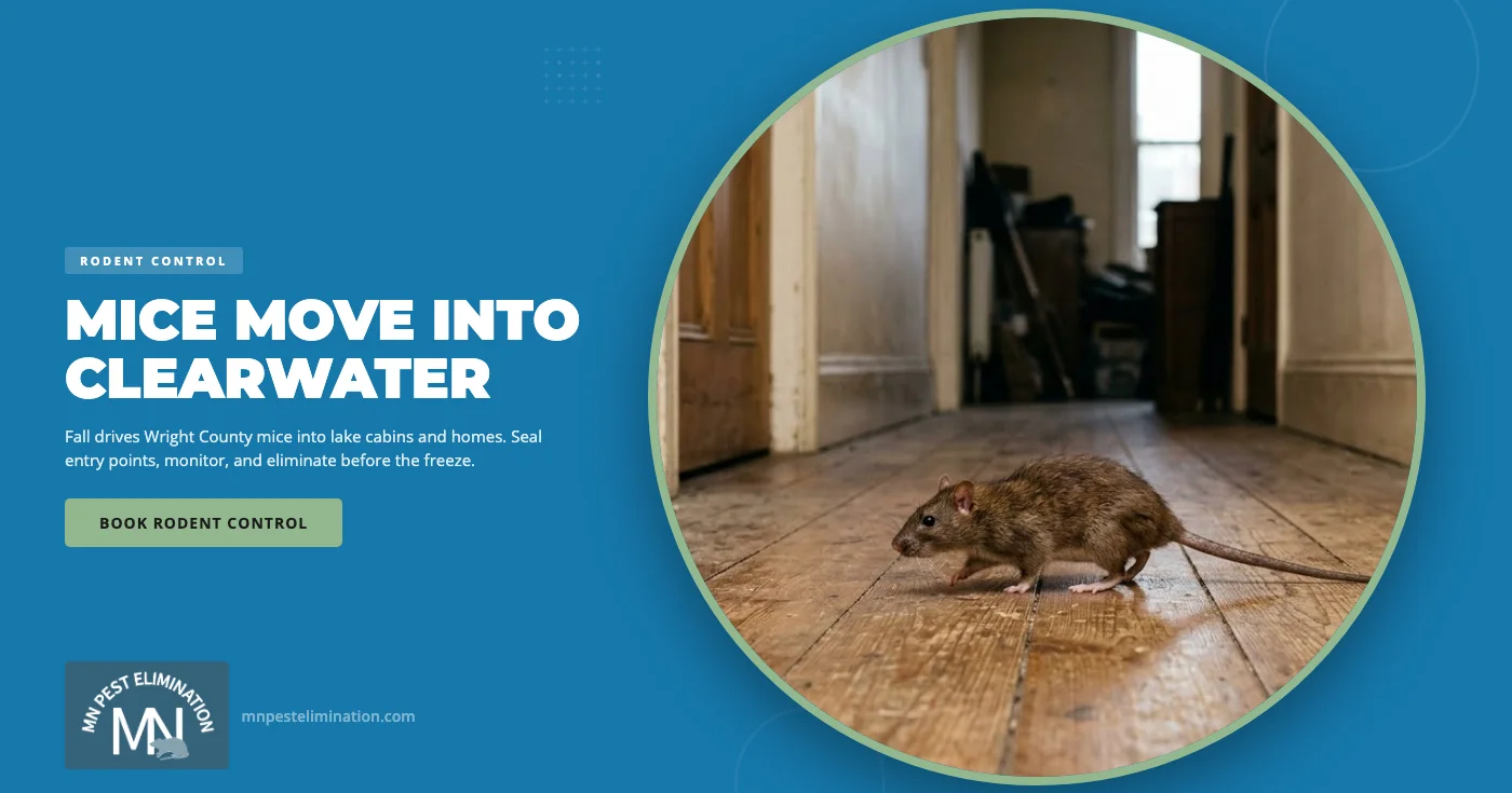 Why Clearwater, MN Lake Properties Face a Surge in Mouse Activity Every Fall