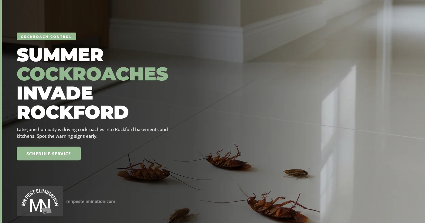 Summer Cockroach Activity in Rockford, MN